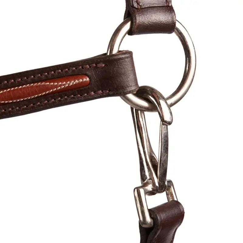 high quality 100% genuine leather fancy horse halter with hand made stitching for horse racing