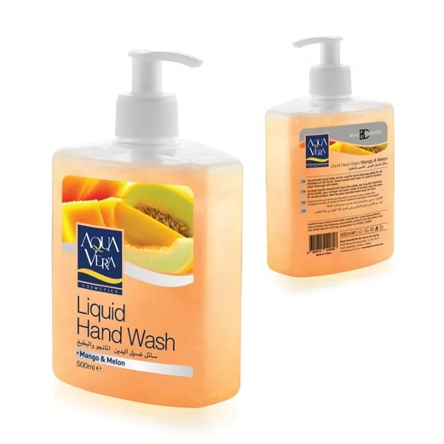 AquaVera - Liquid Soap / Liquid Hand Wash -500 ml - MANGO & MELON                                                              .