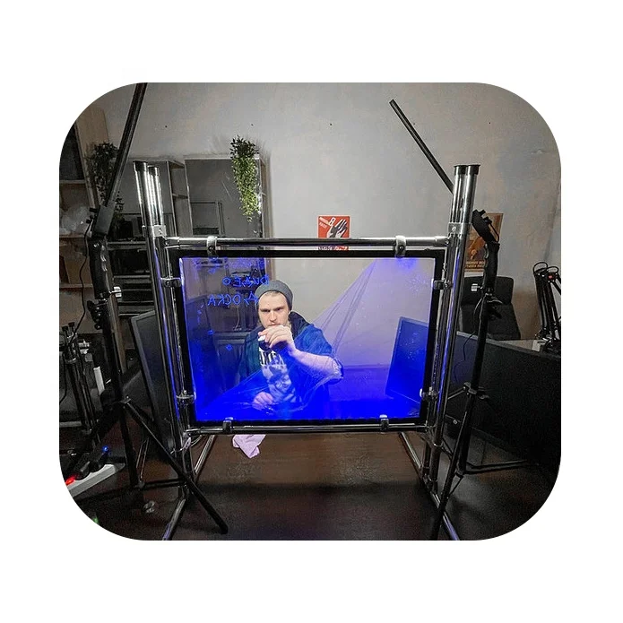 Распродажа устойчивая к царапинам белая доска сухой стирание для интерактивного обучения и развлечений, RGB-стекло с подсветкой, 2 небольших стойки для ламп