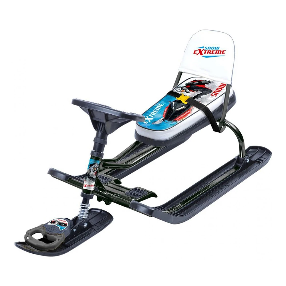 Plastic/metal snow sled for kids Timka Sport 4-1 TS4-1 winter snowscoot snow racer bike for children snow runner