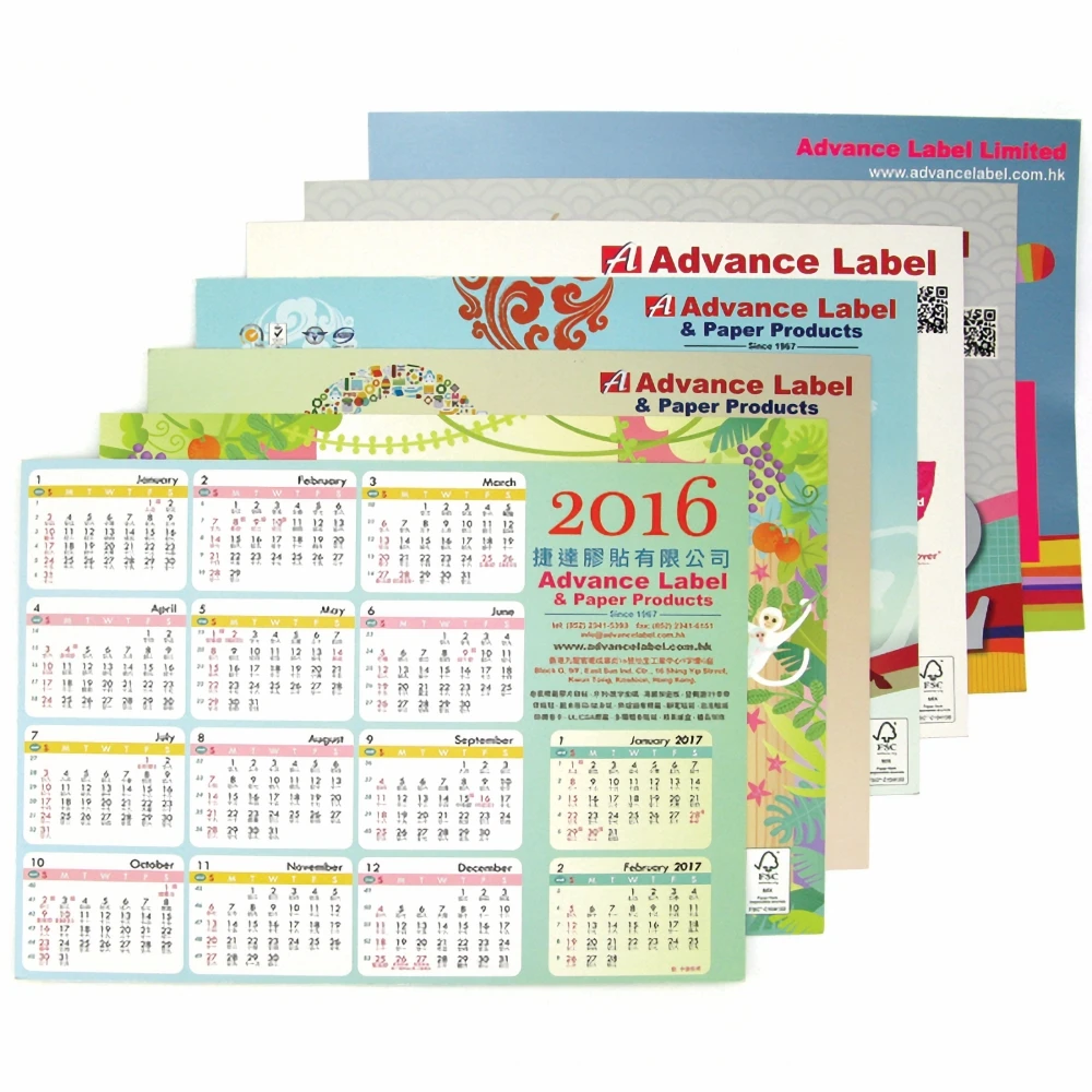Customized Calendar Card printing Corporate gift brand logo design desktop business promotion marketing