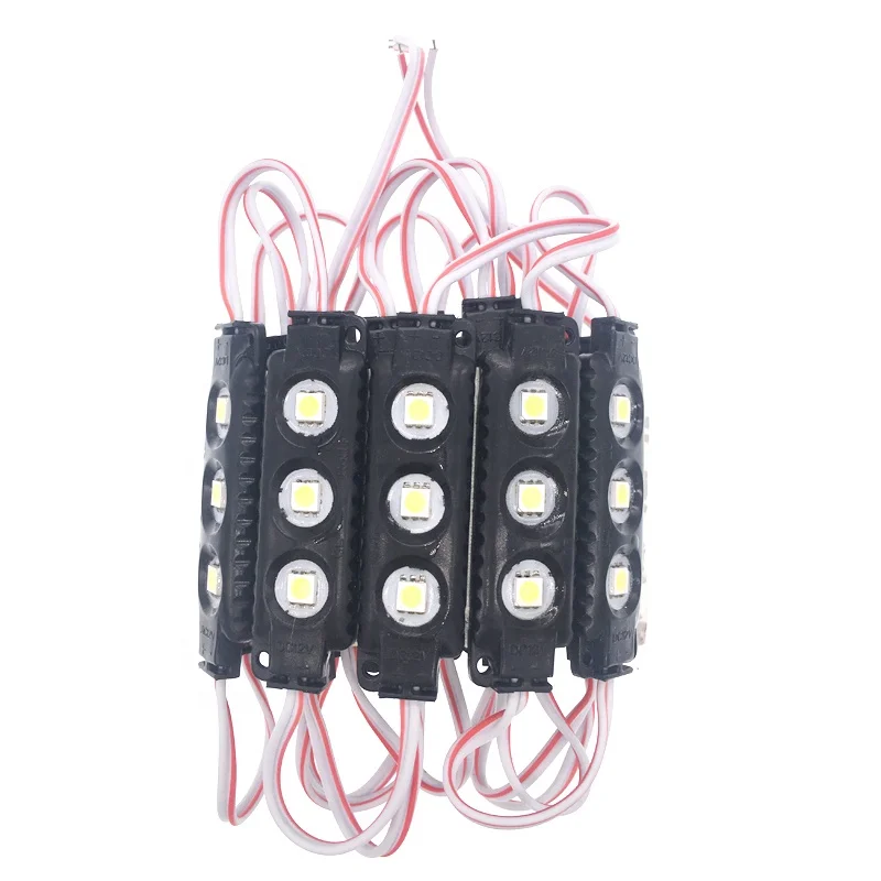 Новое поступление черный водонепроницаемый smd 5050 12v 3 светодио дный s 0,75 w для рекламы светильник коробка 5054 впрыска светодио дный модуль