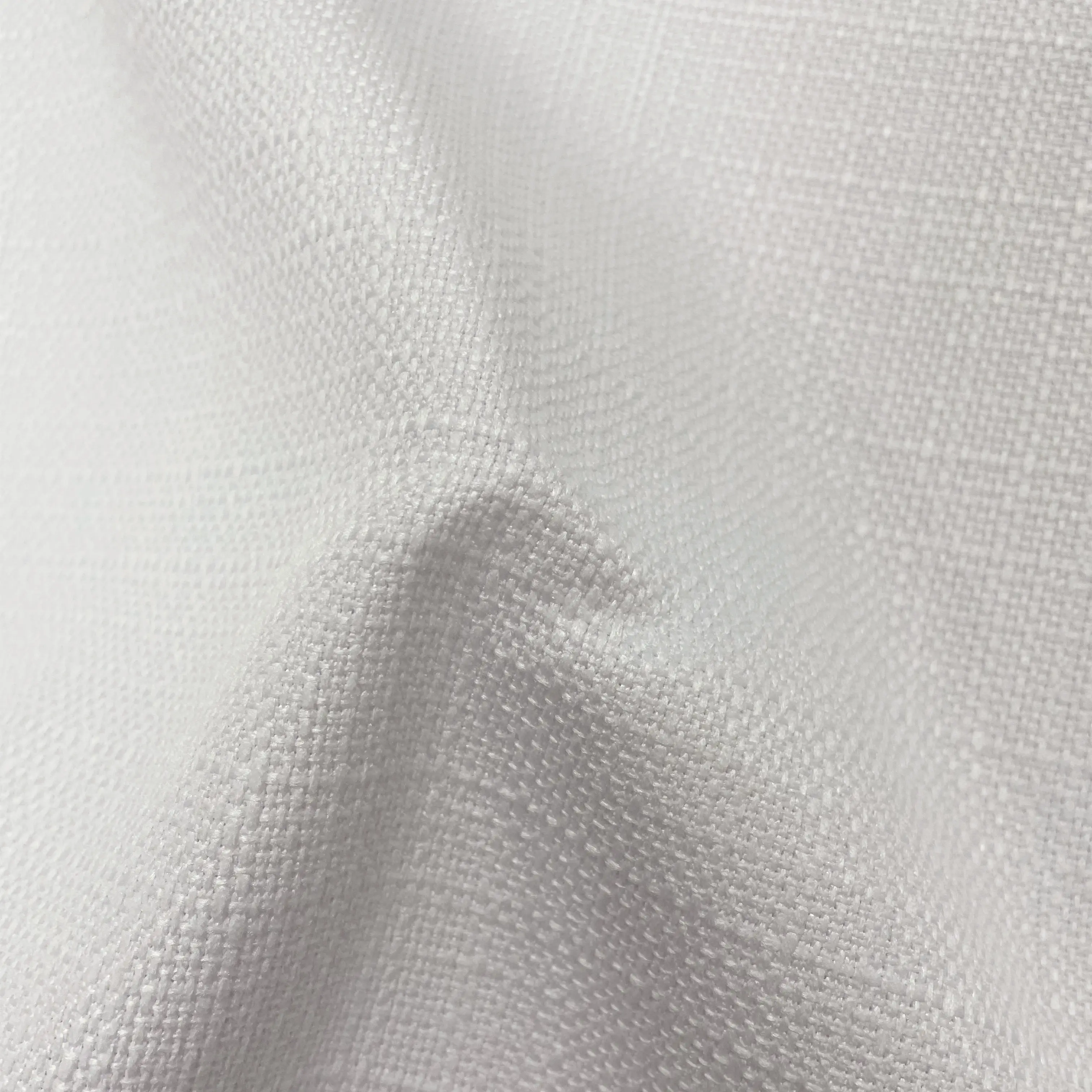 Upholstery Fabric White 350gsm 100% Polyester Cotton Like Fabric Suitable for Sublimation Printing