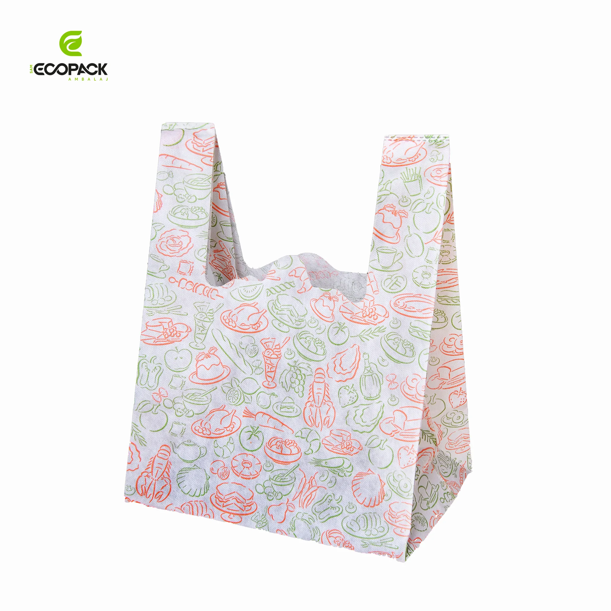 
U-Cut W-Cut Reusable and Recyclable Non Woven Bag for Vegetables 