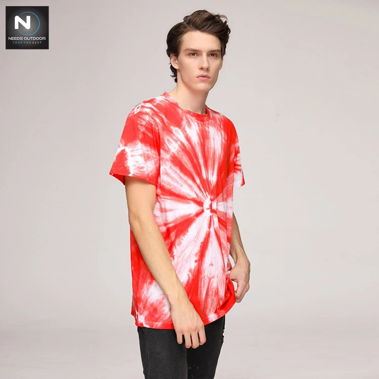 Best quality design Custom Crew Neck Tie Dye 100%Cotton T shirts