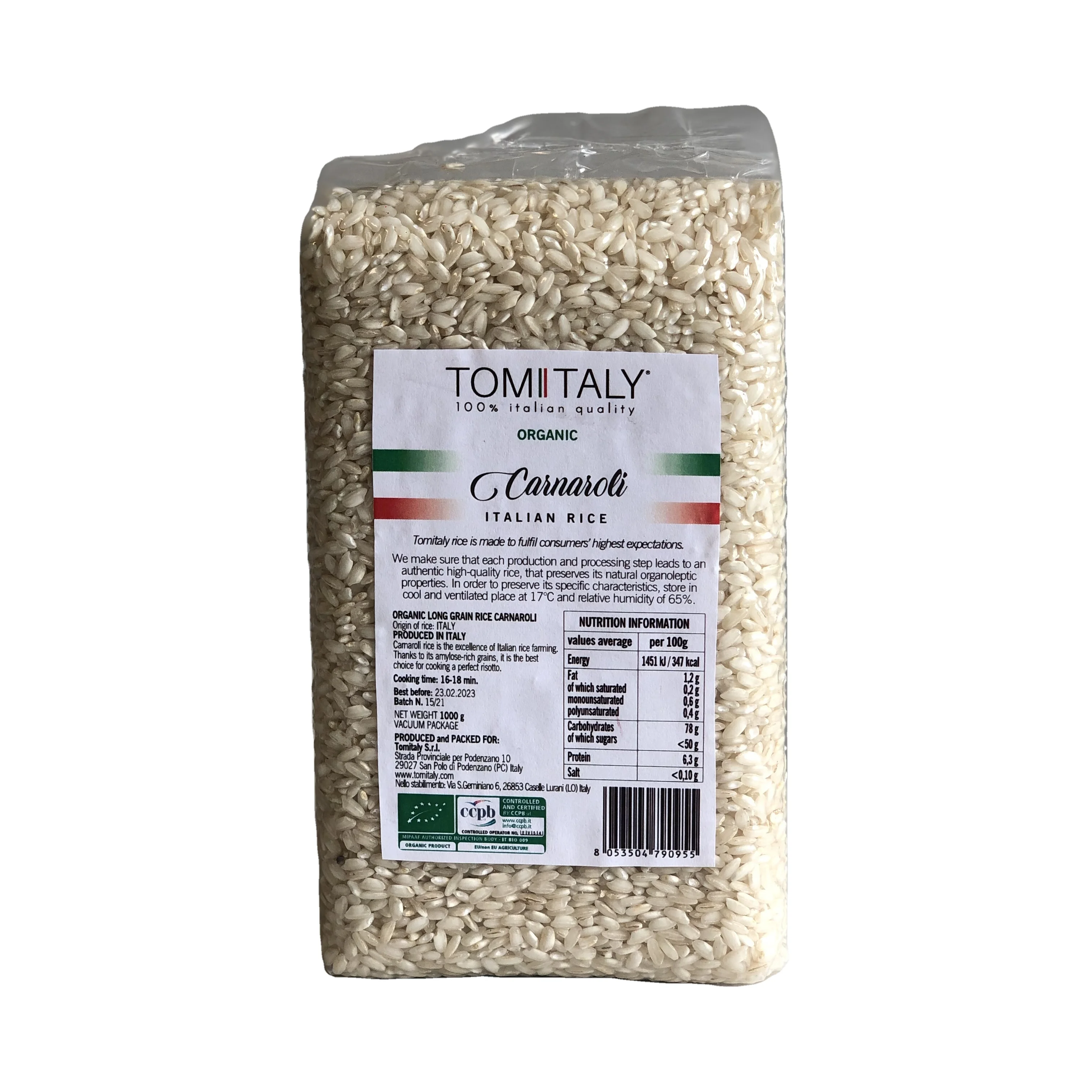  Tomitaly Carnaroli bio rice - 100% Сделано в Италии-Премиум качество-1