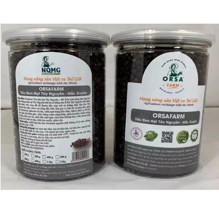 OrSaFarm Pepper Spice Top Grade Black Pepper made in Vietnam Black Pepper High Quality and Cheap Price 5kg/pack