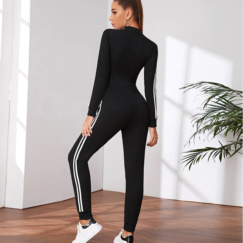 2021 New Arrivals Women Yoga Jumpsuit One Piece Workout Bodysuit Long Sleeves Textured Gym Sports Clothes Running Tights