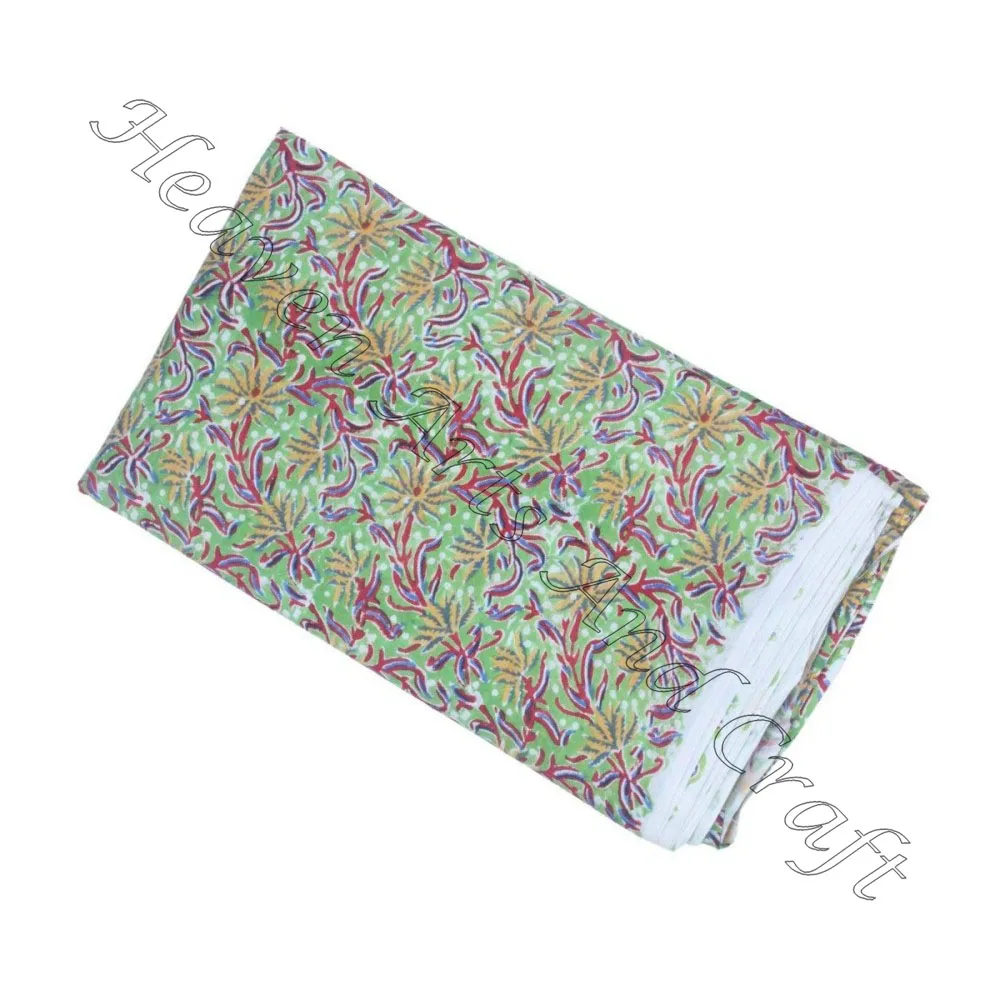 Индийская культура Rajasthani печатная Органическая хлопковая ткань красивый узор для домашнего текстиля простыня покрывало