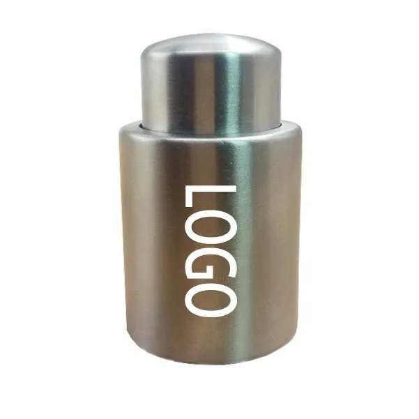 
Amazon Hot Sale Stainless Steel Red Wine Stopper Vacuum Sealed Wine Storage Bottle Stopper 