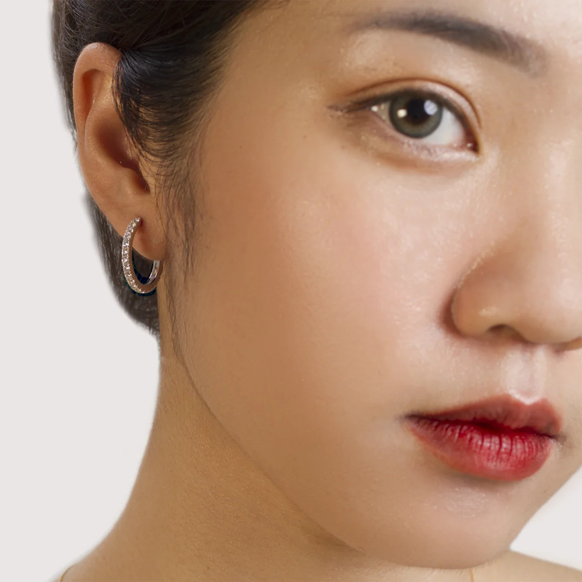 Маленькие серебряные серьги-кольца английские серьги с замком роскошные ювелирные изделия OEM Think vietnam