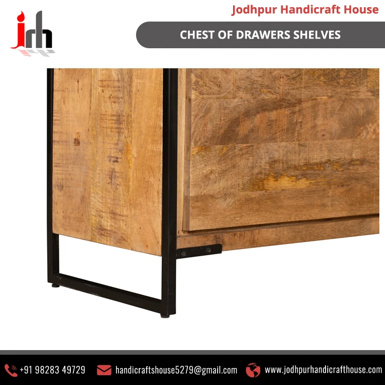 Huge Demand Wooden Material Chest of Drawers with 3 Doors/3 Drawers 3 Shelves