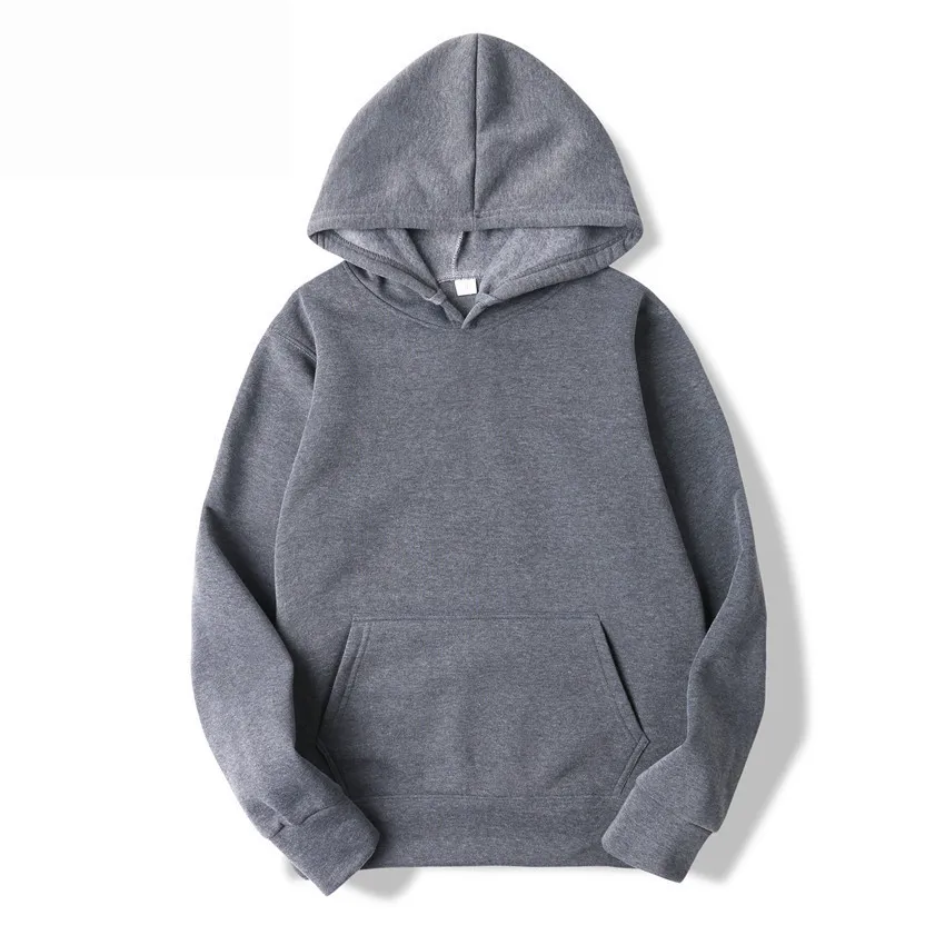 Custom Logo Blank Fleece Hoodies For Men High Quality Plus Size Pullover Hoodies Sweatshirts