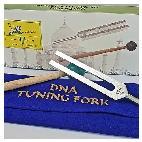 
latest Surgical DNA Repair Tuning Fork / Best Quality Medical Healing Tuning Fork Instrument With Velvet Pouch 