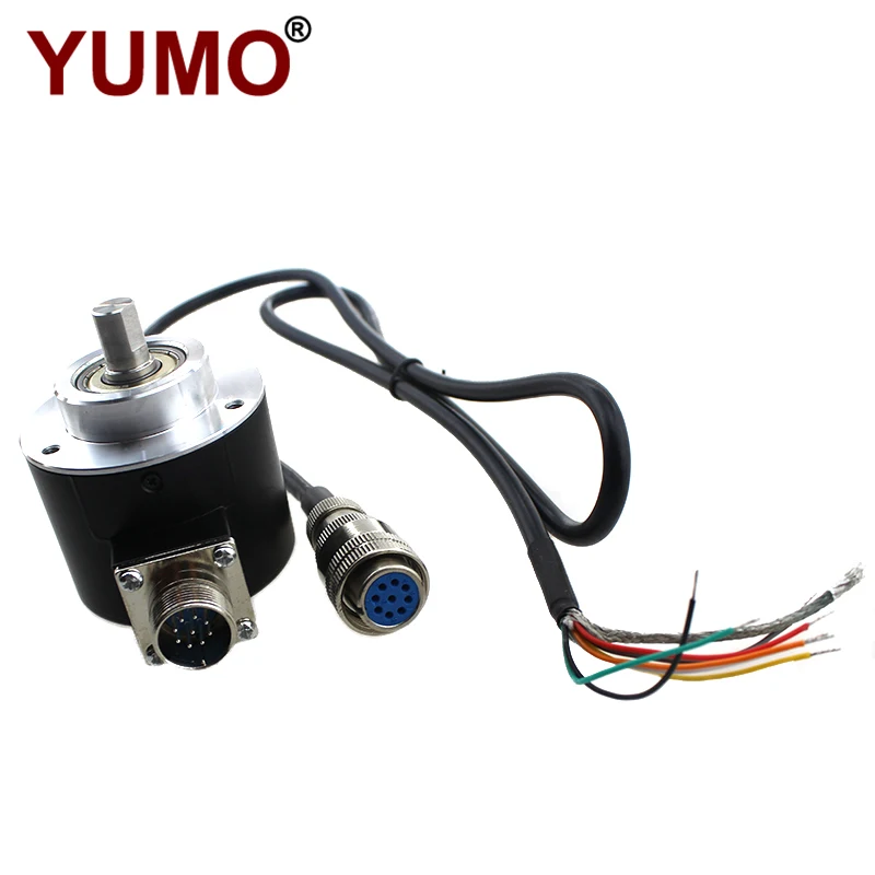 
USYUMO Hot sale Rotary 10mm shaft Encoder ISC5810-001C-500ABZ1-5-30L 5000ppr 5VDC 