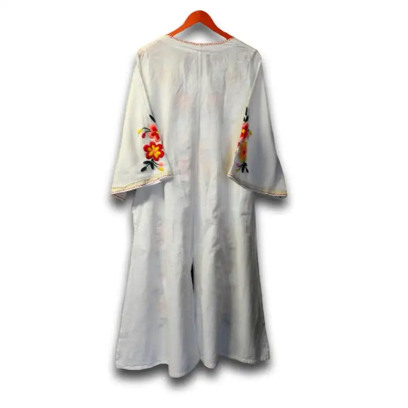 oem women clothing manufacturing hand embroidery work short sleeves women mexican blouses