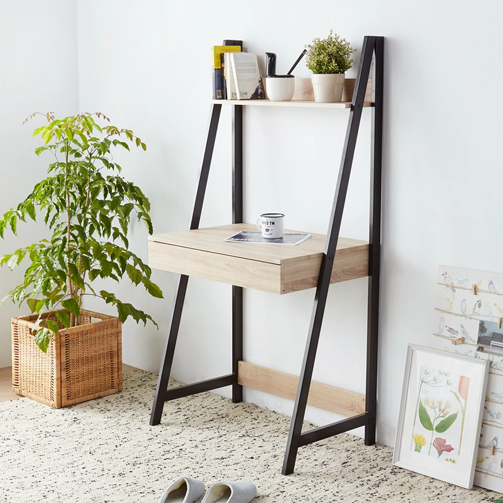 Маленький письменный стол для дома и офиса, учебный письменный стол с книжной полкой и ящиком, 29 дюймов, Вт, письменный стол