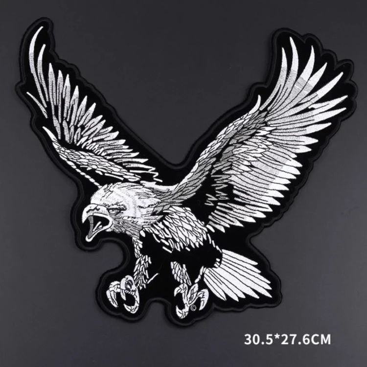 High Quality Big Eagle Wings Patches Embroidered Biker Motorcycle Iron on Patch DIY for Clothes Badge Fabric for Clothes Sticker