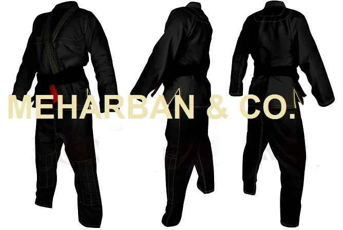 Embroidered bjj gi with full artwork