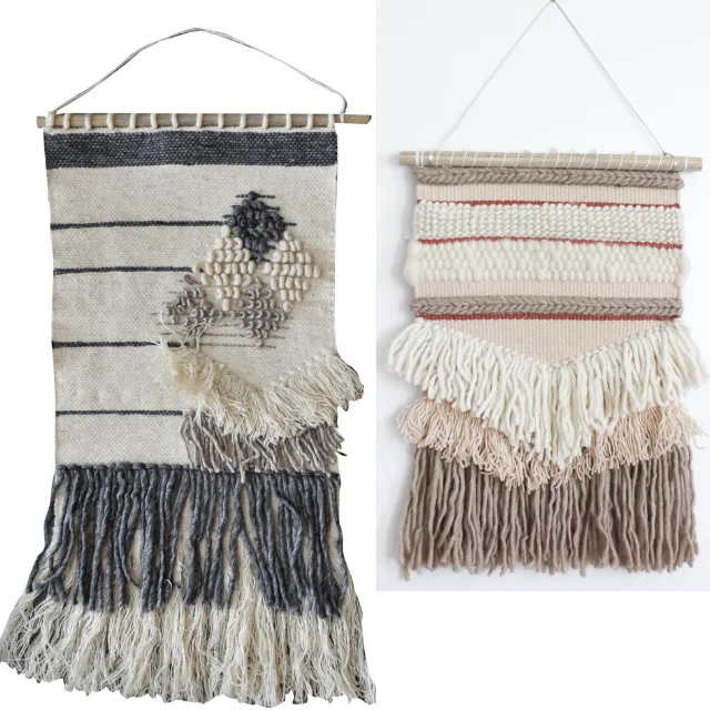 Ombre Kilim ikat wool and silk Wall Hanging Wall Art Decor Natural wool Cord Woven Hippie Tapestry handmade home decor modern