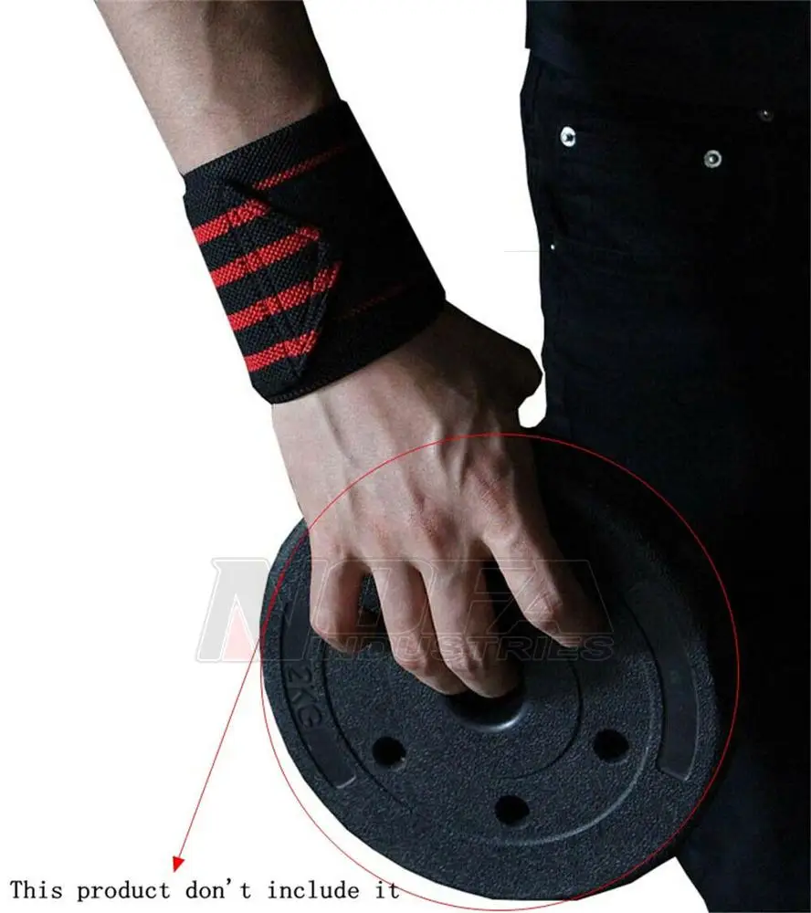 1Pair Wrist Weight Lifting custom cross training Weight Lifting Gym Wrist Wraps Gym Straps Support Grip