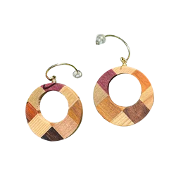 Traditional crafts clip-on jewelry earrings from Japan
