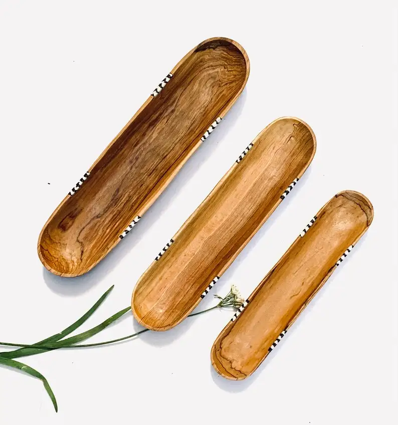 Органические тиковое дерево тесто чаша и ресторанов кухня необходимая сервировочный смешивания фруктовый салат миксер для теста рис Рыба Детские чаши