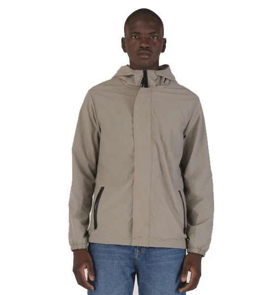Anorak with Hood 100%polyester Mesh Lining Pullover Half Zip Windbreaker