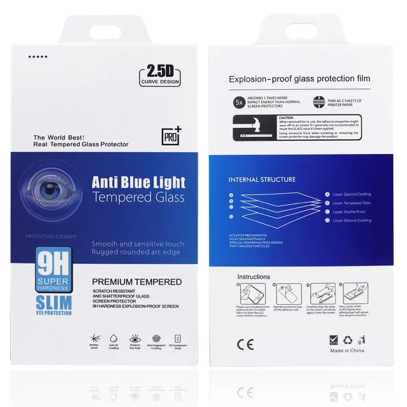 anti blue light tempered glass for iphone samsung Huawei Xiaomi Redmi Realme anti-blue screen protector