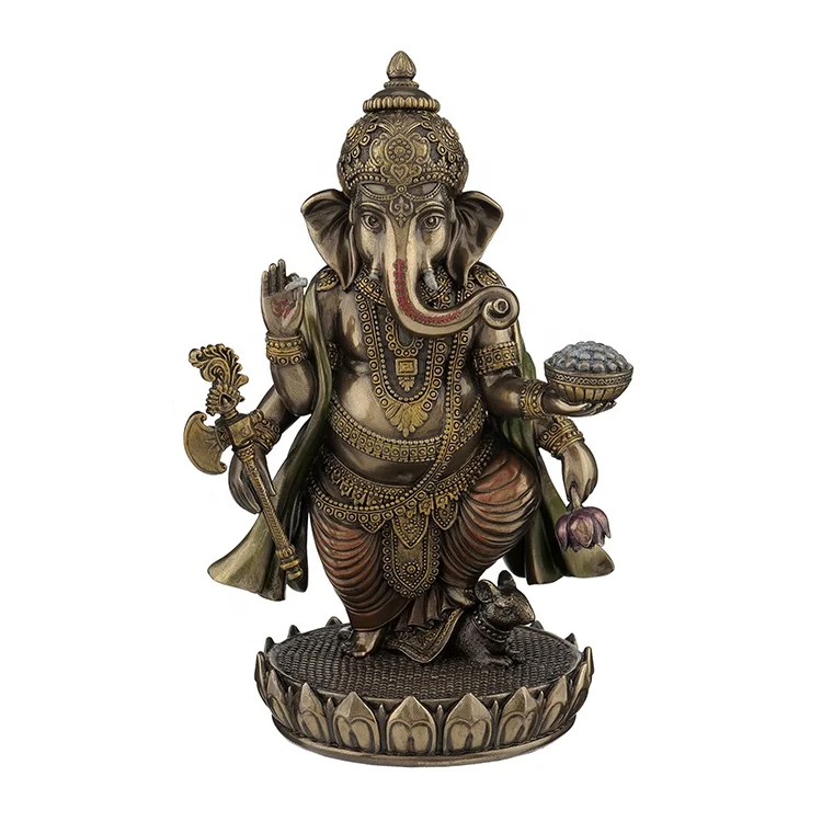 VERONESE DESIGN - STANDING GANESH   - COLD CAST BRONZE -OEM AVAILABLE