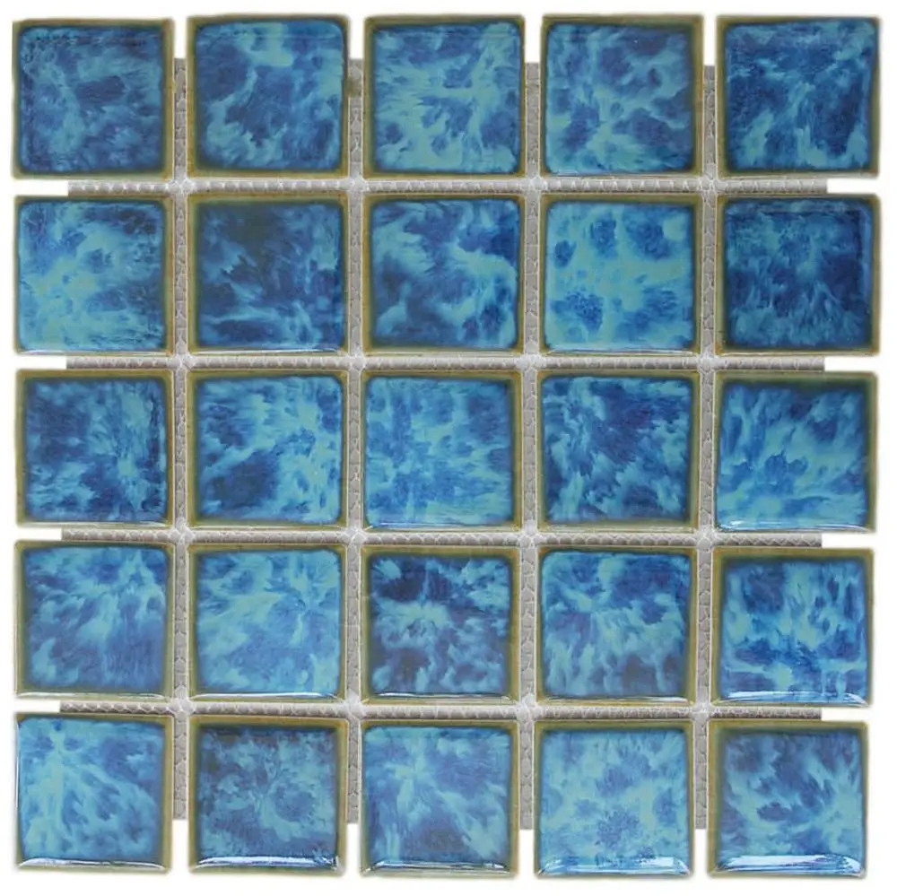 Bali Blue Mosaic Swimming Pool Tiles - Blue Tiles Bali Mass Mosaic Kuda Laut