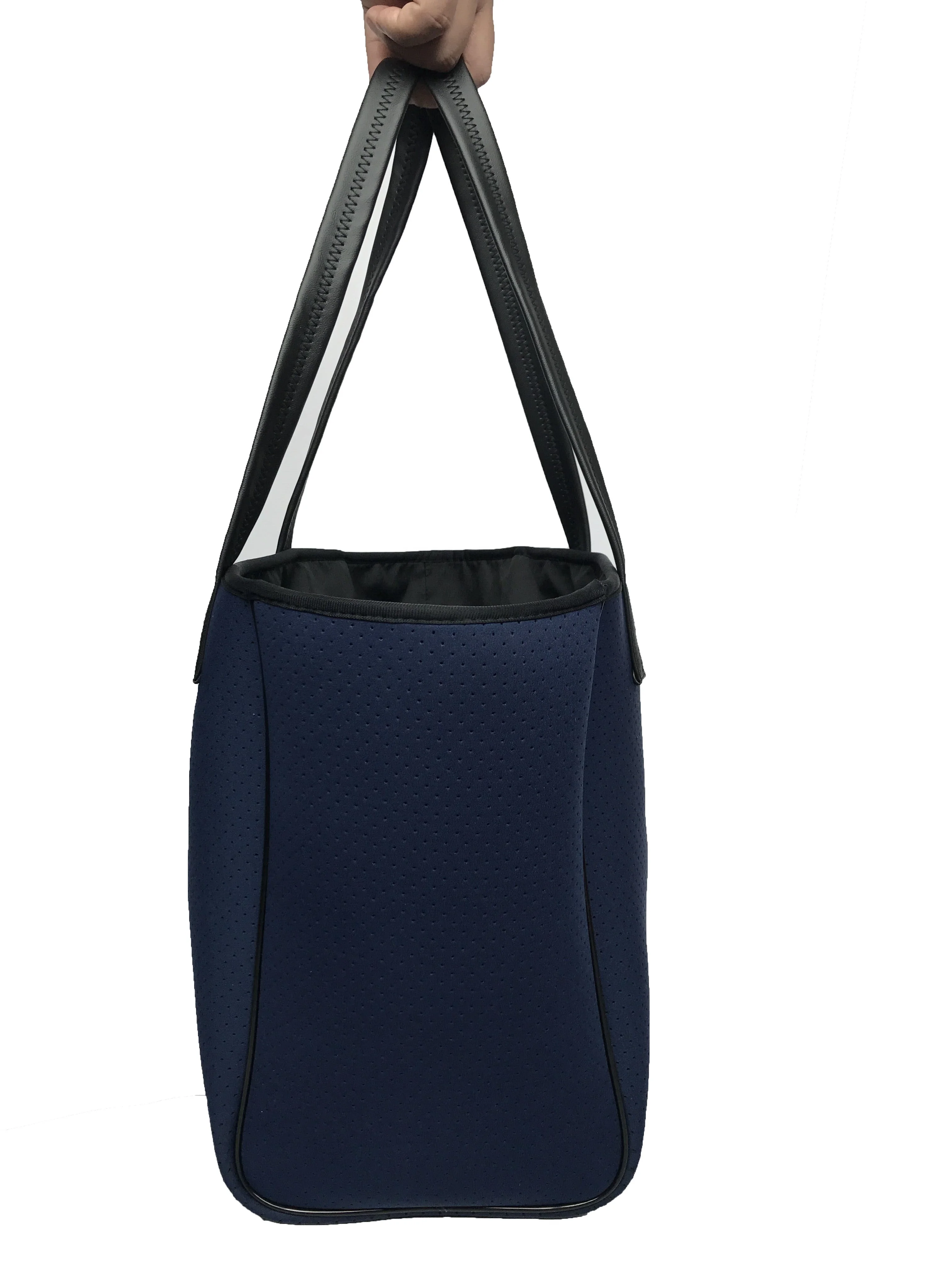 2022 New Custom Women Summer Neoprene Tote Beach Bag With Cotton Rope