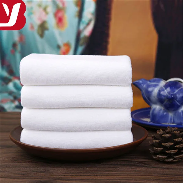 
White towel manufacturers direct batch of microfiber 35*75 beauty salon hotel bath disposable towels with high quality 