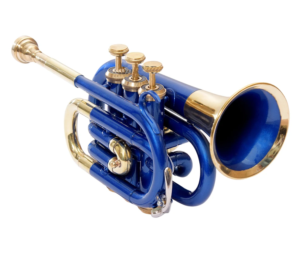 NASIR ALI New Professional Trumpet  blue Brass  Bb Pitch Premium Quality With Include Hardcase And Mouthpiece