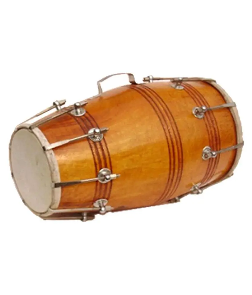 Деревянный Музыкальный барабан dholak с изображением крупного рогатого скота на заказ индийский музыкальный