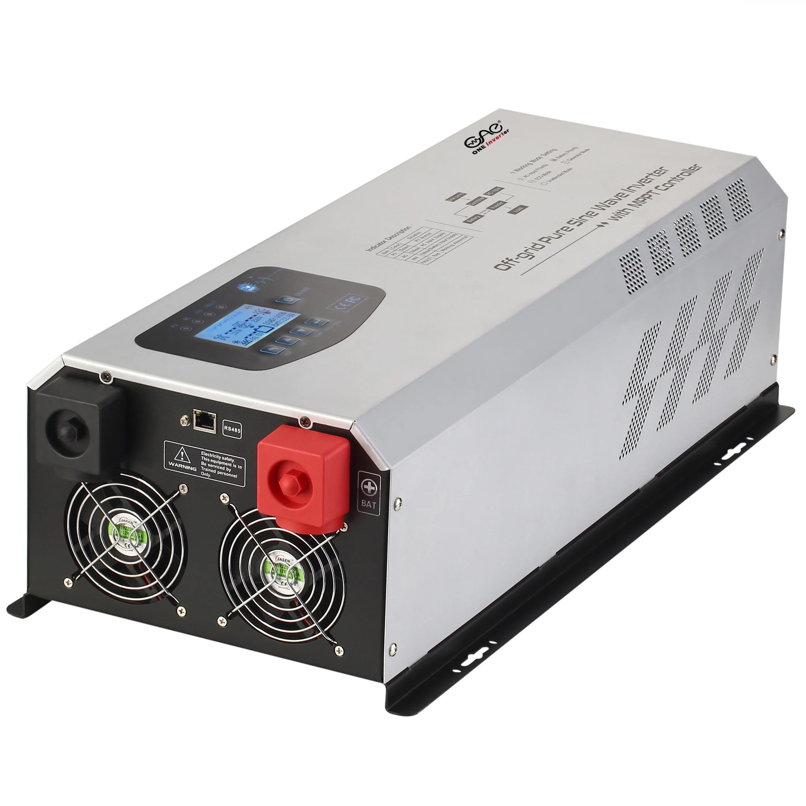 Низкочастотный Гибридный солнечный инвертор 6KW 6000W 8KVA 8000VA для солнечной системы