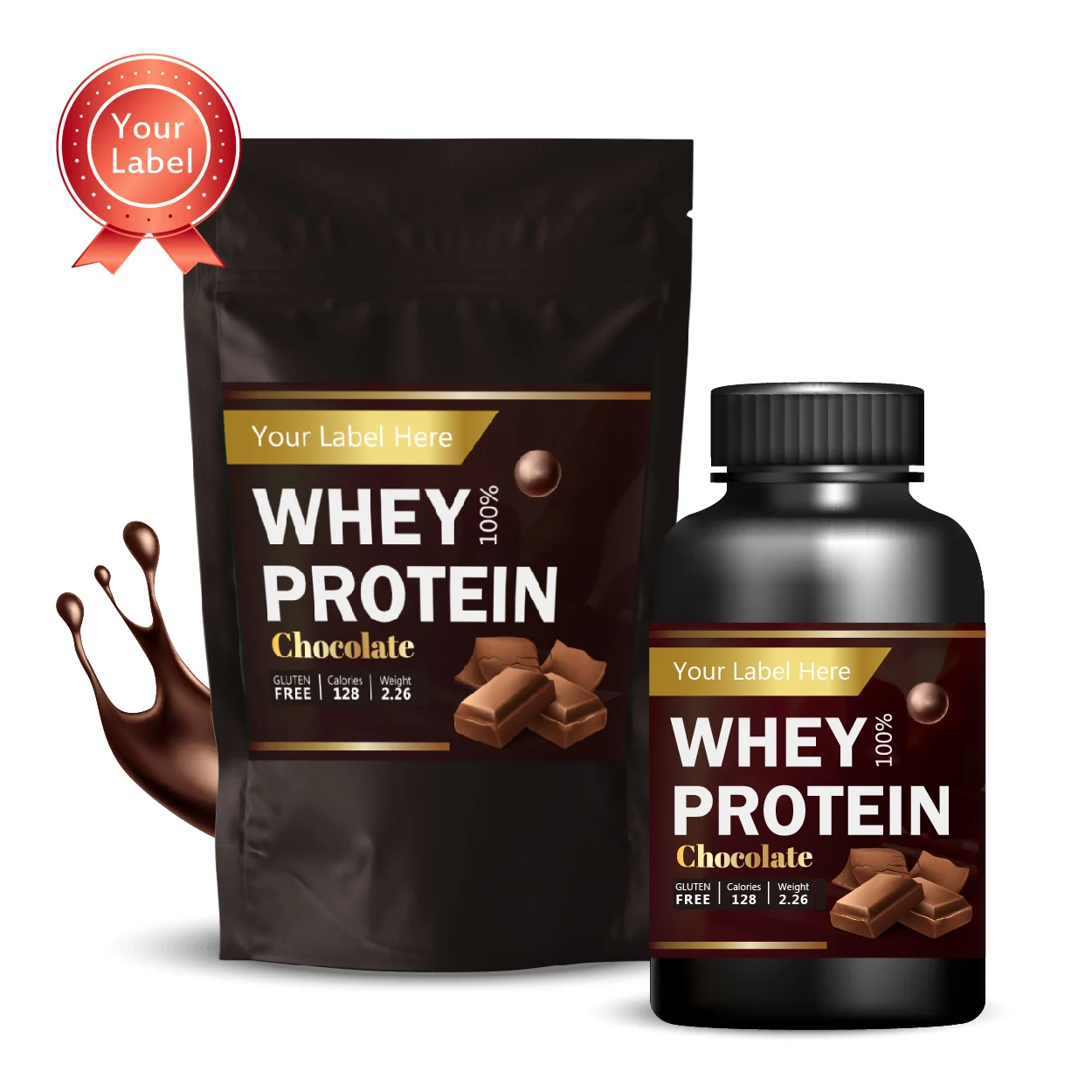 Whey Protein Plus Patented complex of probiotics Chocolate Flavor