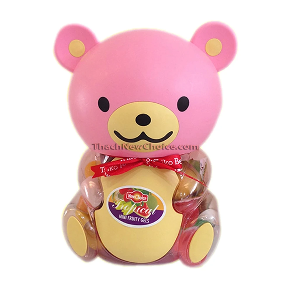 Best Price Tropical  Flavor Mini Fruity Gels Bear shaped jar 750g from Vietnam