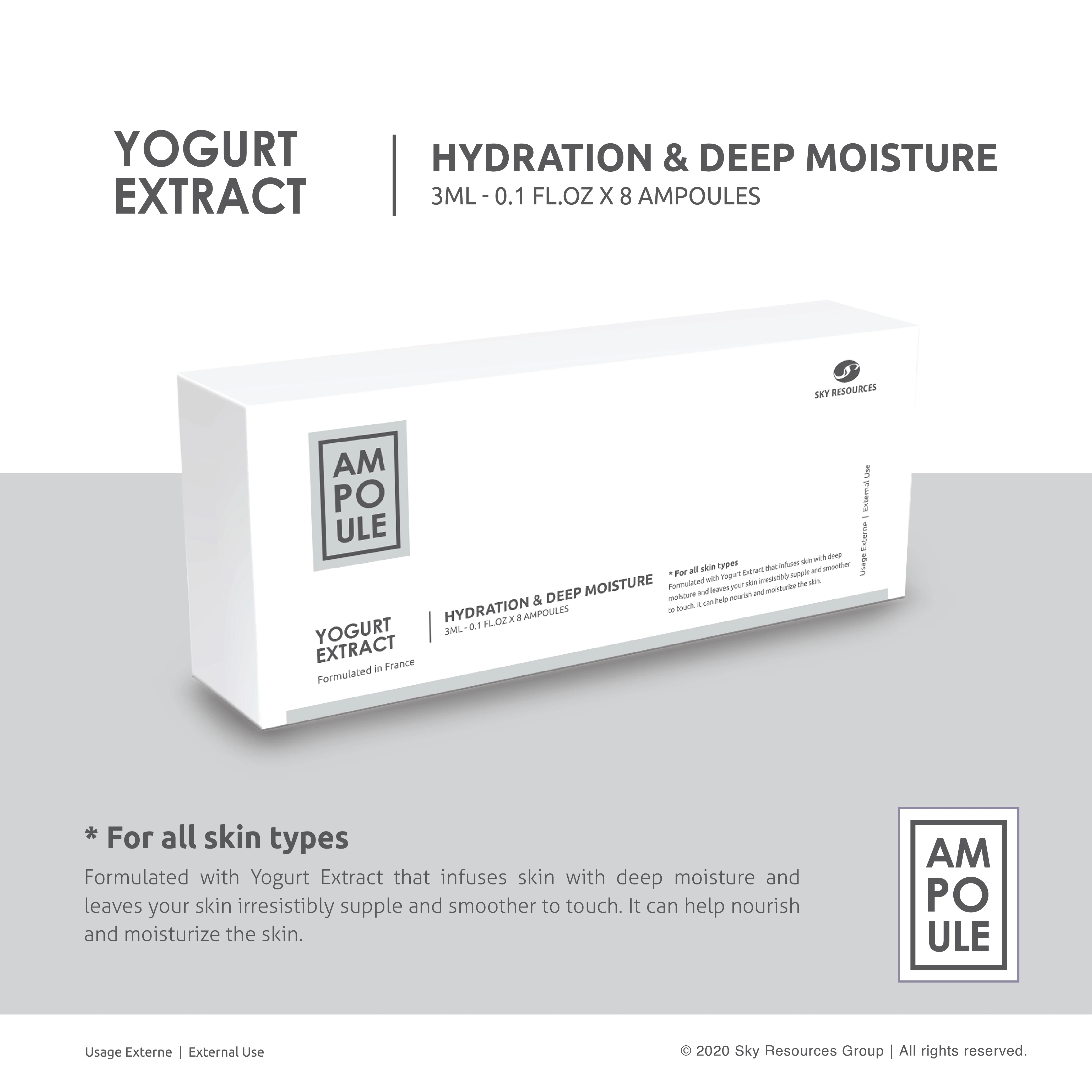 Instant Moisturizing Nourishing Skin Smoothing Glowing	Night Repair Aqua Yoghurt Serum Ampoule Moisturizer perfect for dry skin