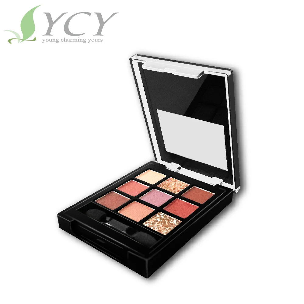 Private Label Eye Shadow Custom Glitter 9 Color Eyeshadow Palette