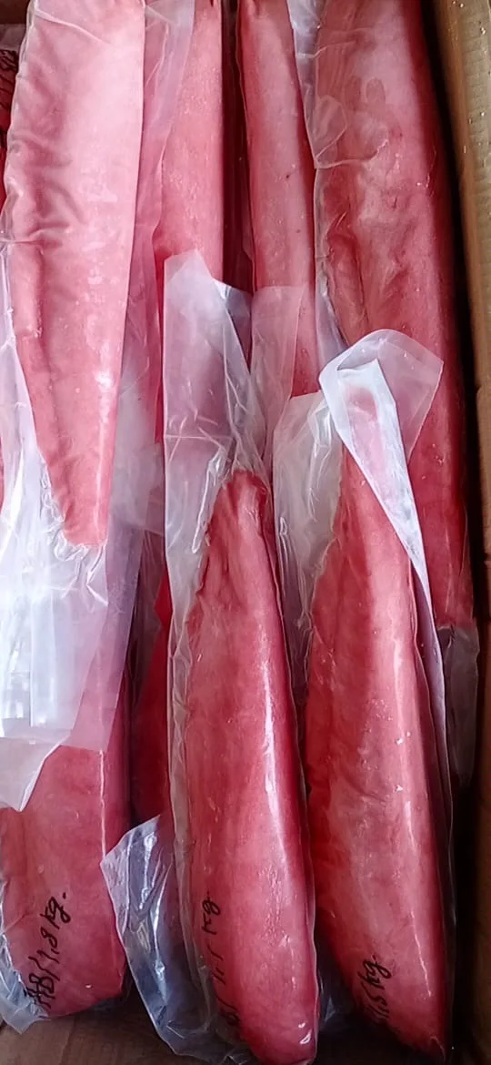 Frozen Tuna CO treatment ( Loins/ Saku/ Steak/ Cube / Strip ) Thunnus Albacares / Thunnus Obesus)