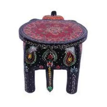 High Quality Handicraft Decor Large Wooden Handcrafted Elephant Table C Gift and home decor Classic and Traditional Style India