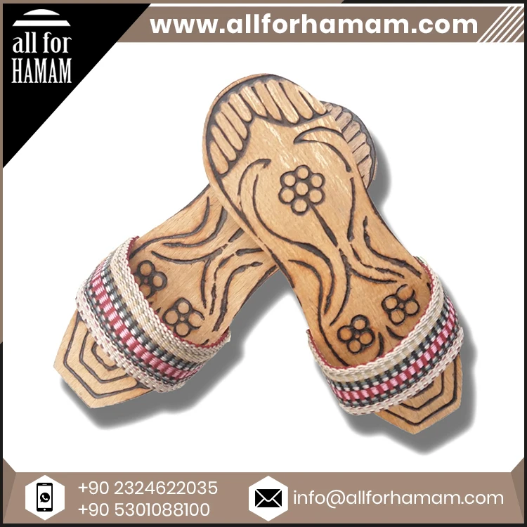 Top Fancy Design Ottoman Style Hamam Clogs Stylish Bathroom Slippers Bulk Manufacturer Supplier