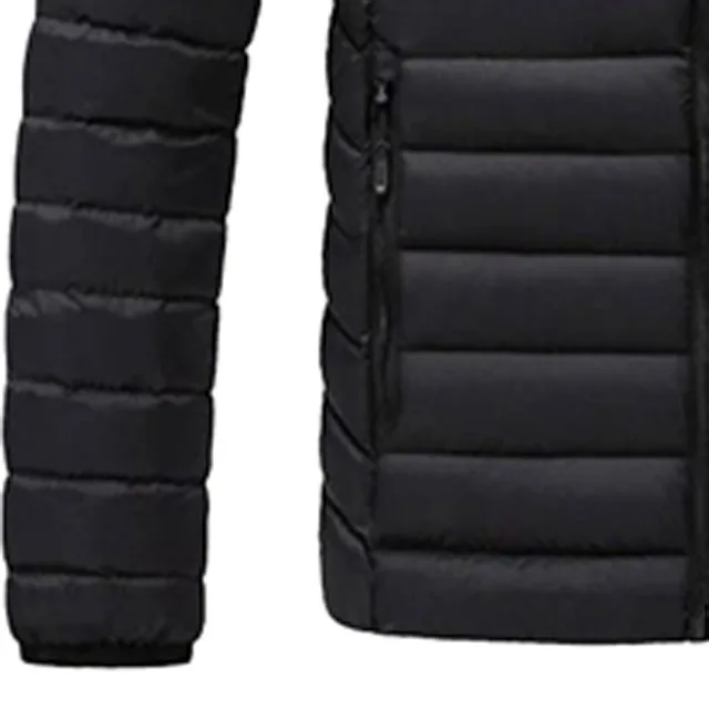 Professional Smart Casual Customize Men Bubble Jacket New Fashion Winter Warm Long Sleeve High Quality Outfits Pocket Design