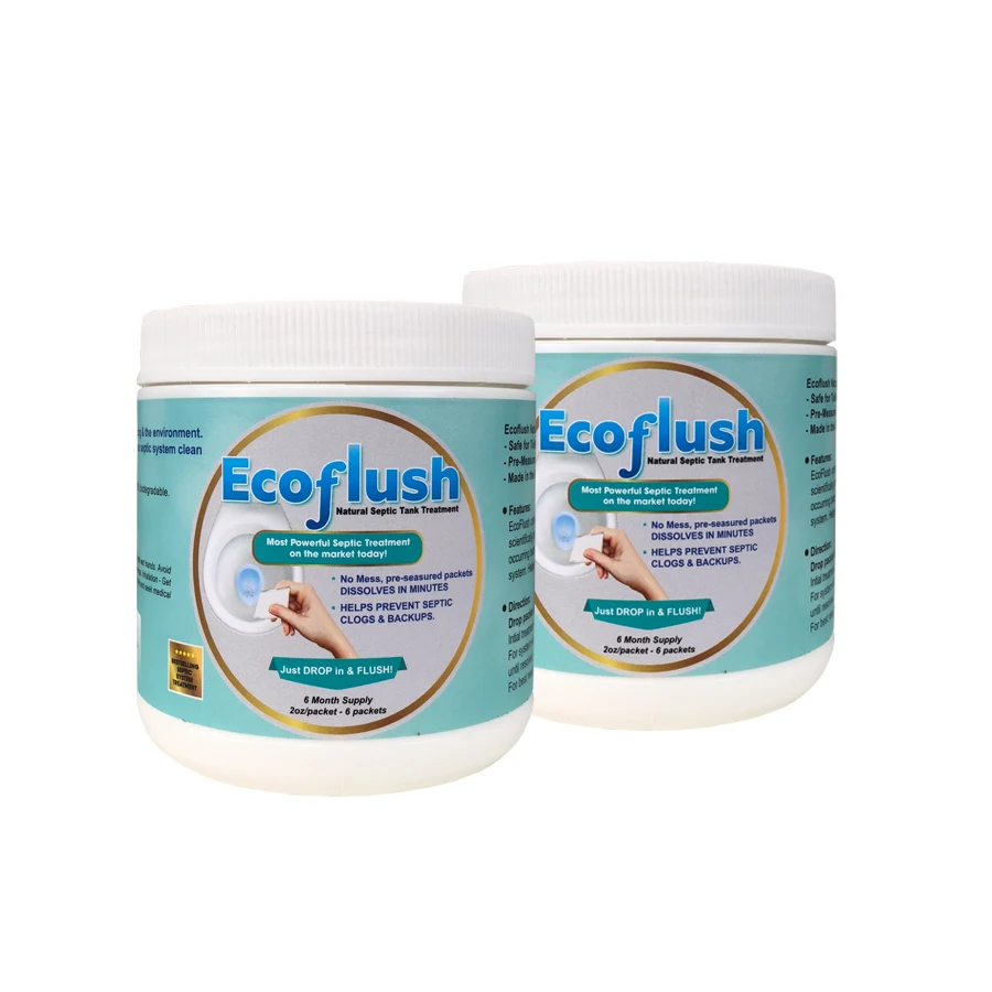 Высококачественный натуральный септический резервуар с экологичной упаковкой-EcoFlush-поставка 6 месяцев
