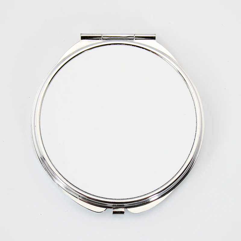 ZL09-06 Round Shape Metal Sublimation Photo Printing Mirror Customized Blank Cosmetic Mirror For Promotion/Gift