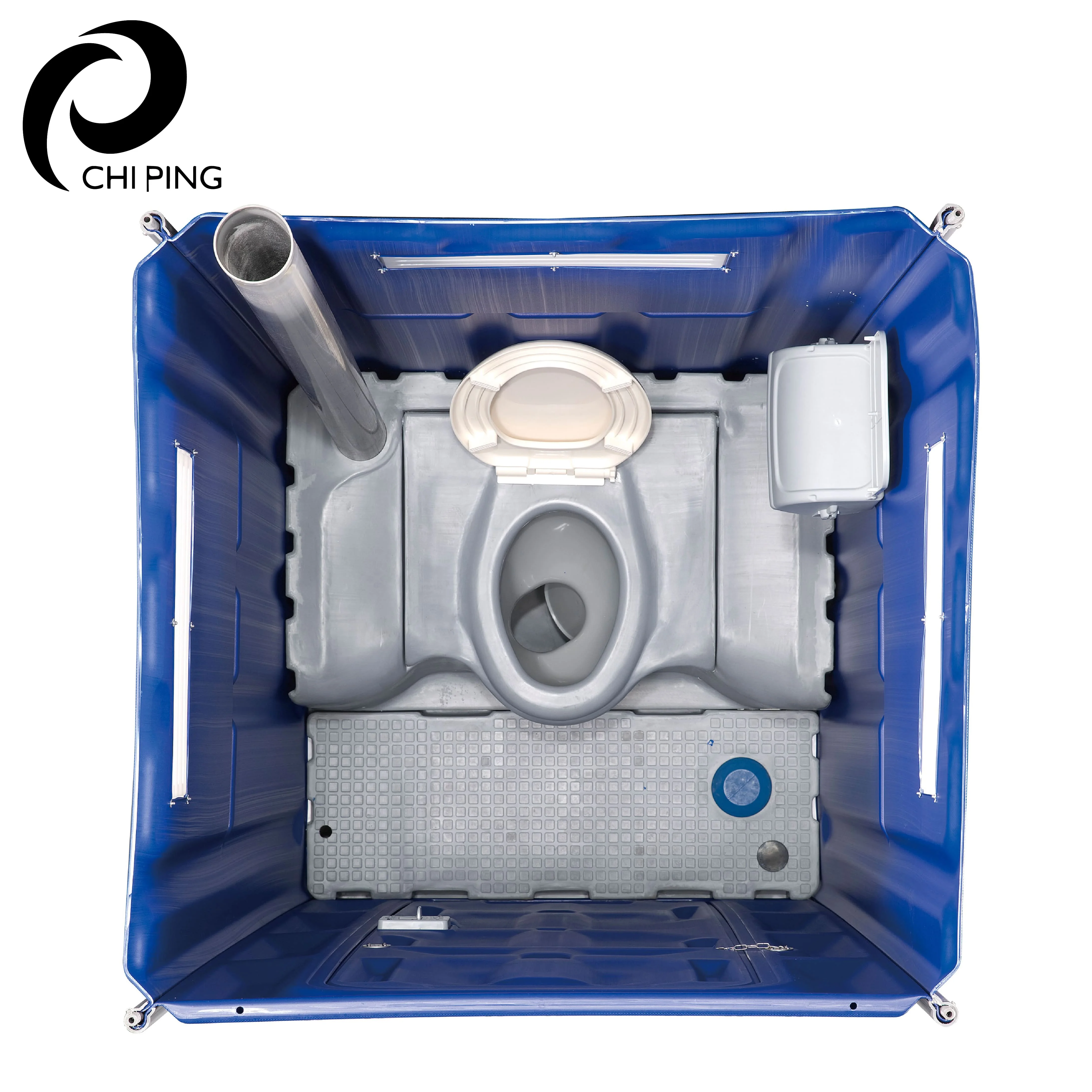 Переносной пластиковый Туалет с распылителем для