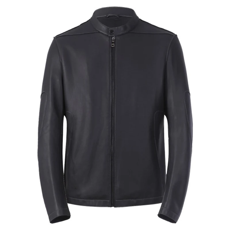 
Изготавливаемая на заказ Высококачественная модная куртка из искусственной кожи мужская Байкерская мотоциклетная куртка 