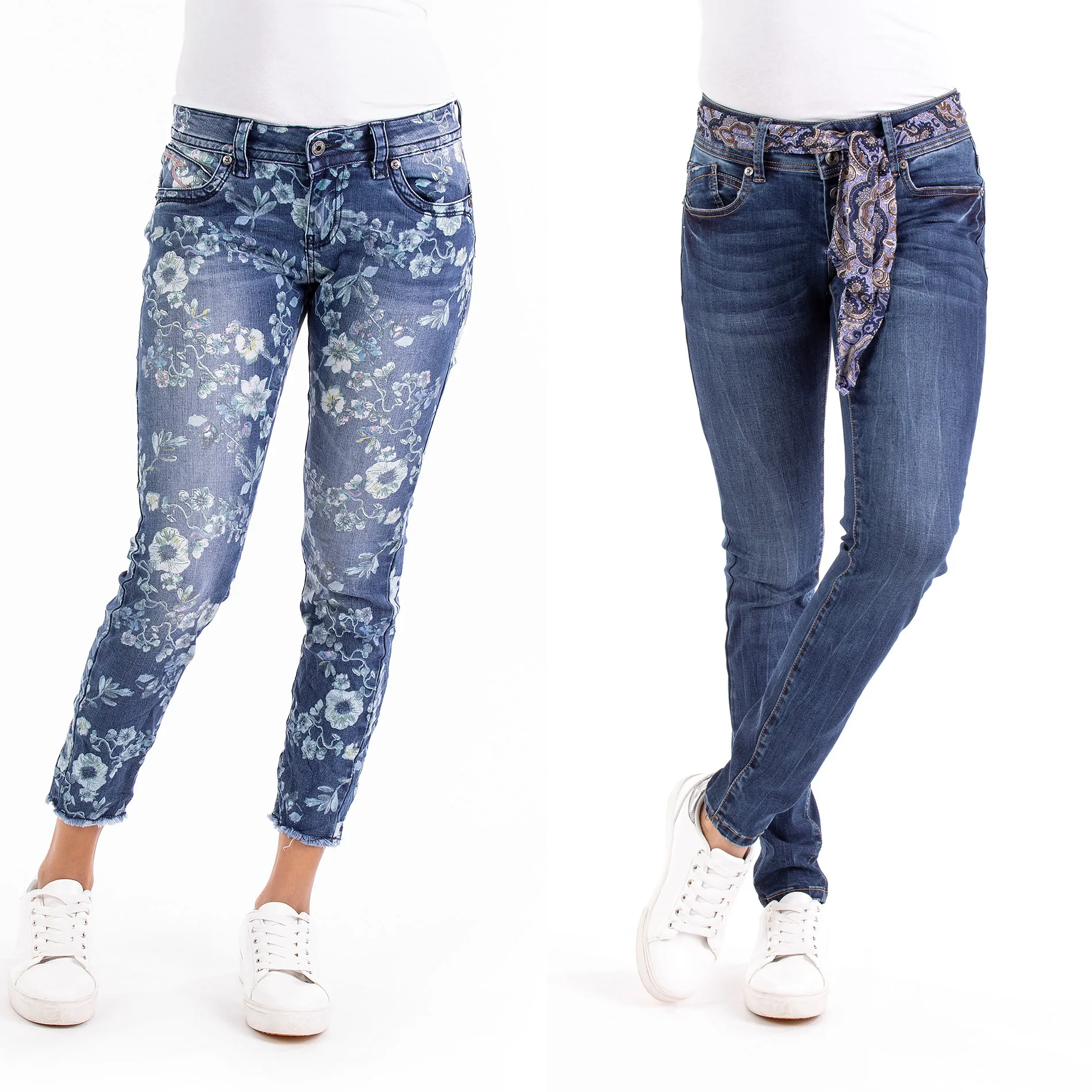 ODM OEM jeans for women Decorative belt We are a manufacturer of high quality denim clothing jeans factory