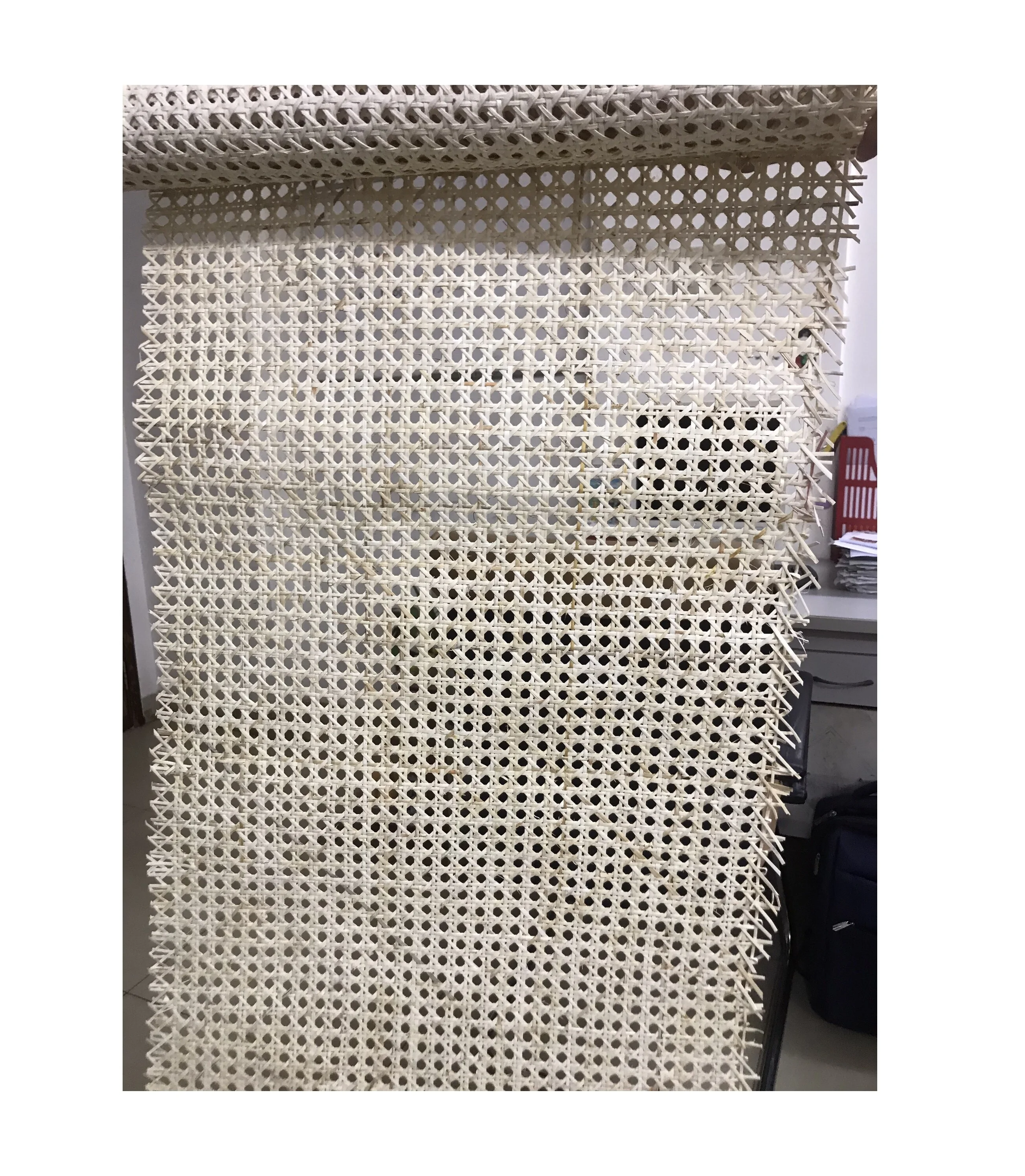 Half Inch Open Mesh Cane Webbing Roll 100% Natural Rattan Webbing Raw Material High Quality Supply From Vietnam